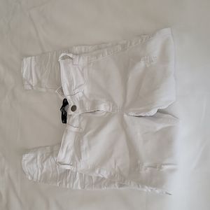 Hollister destroyed white crop jean legging size 24